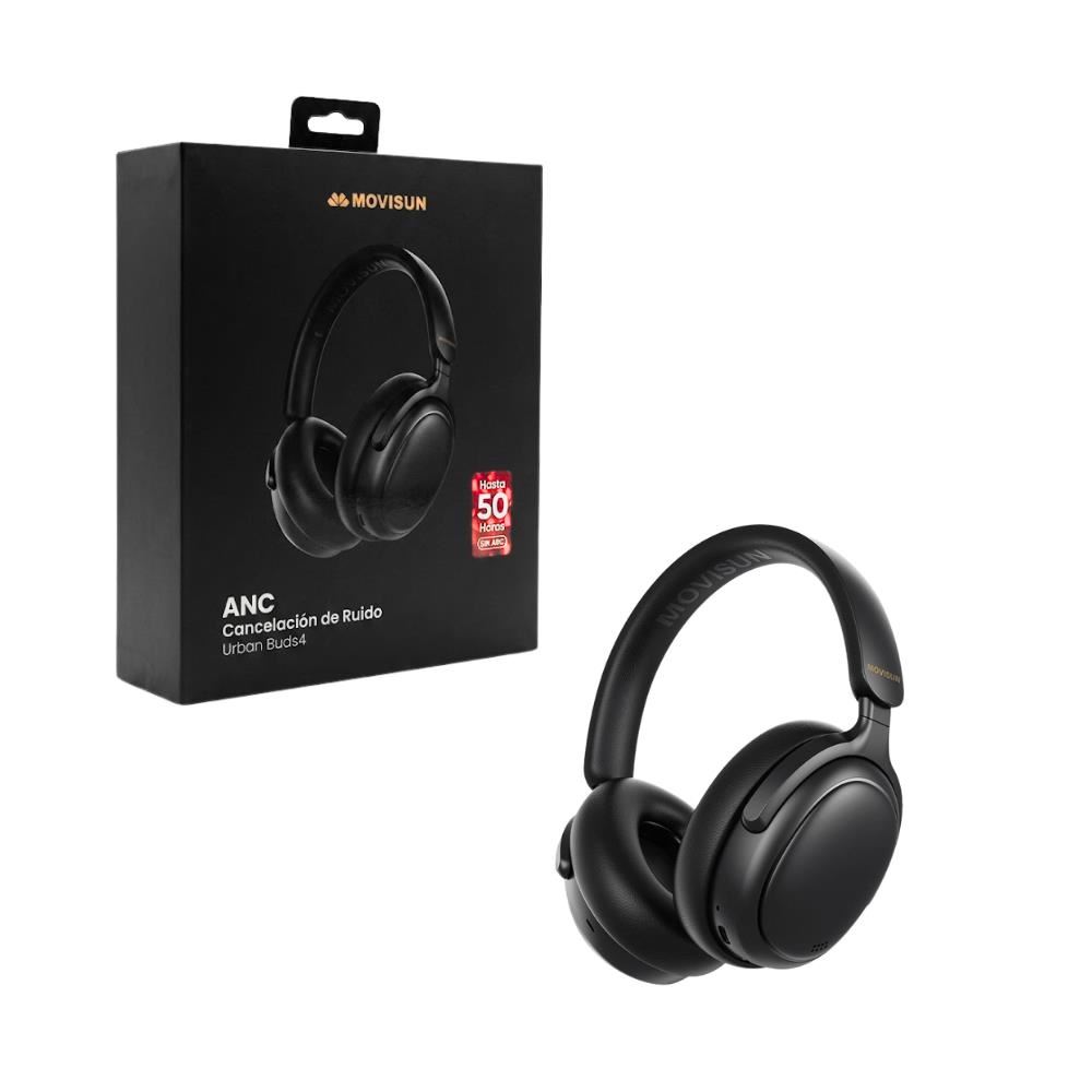 Audífonos Inalambricos Bluetooth 5.3 con Cancelacion Activa de Ruido ANC 50 Horas de Autonomia Urban Buds4 MOVISUN